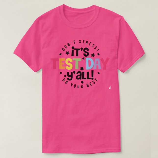 Camiseta dia de teste (Frente do Design)