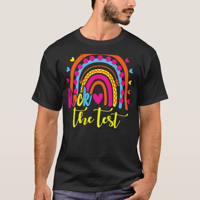 Camiseta Dia de Teste Balança O Dia de Teste do Professor D (Frente)
