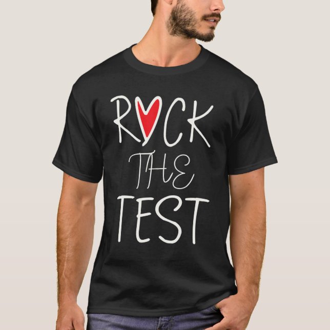 Camiseta Dia de Teste Balança O Dia de Teste do Professor D (Frente)