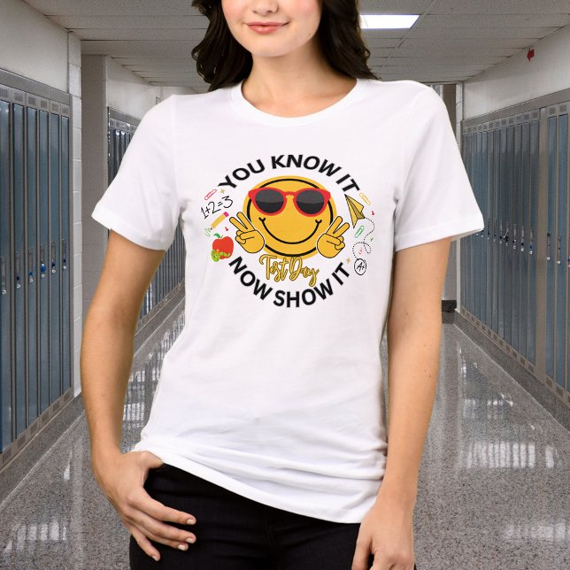 Camiseta Dia de Teste Cute na Escola  (Criador carregado)