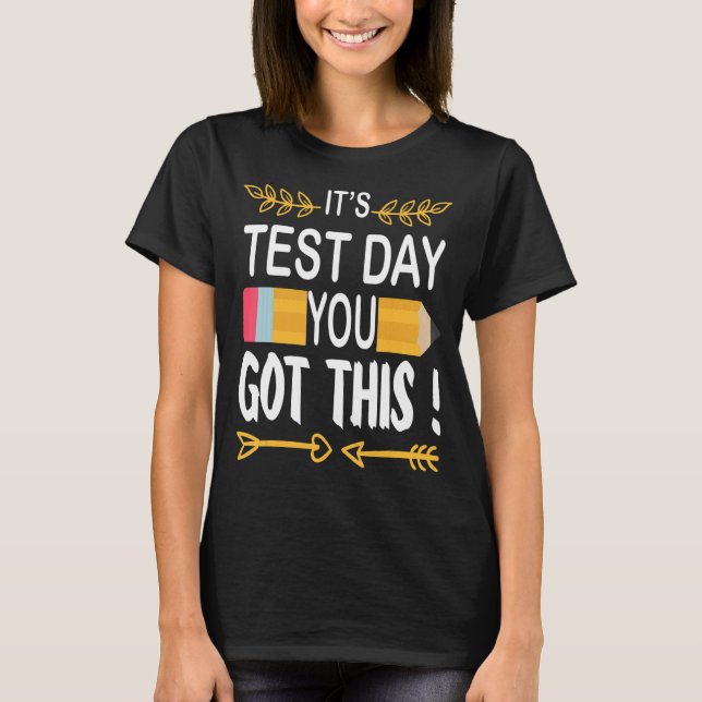 Camiseta Dia de teste de estresse 2022 Dia de teste Dia de  (Frente)