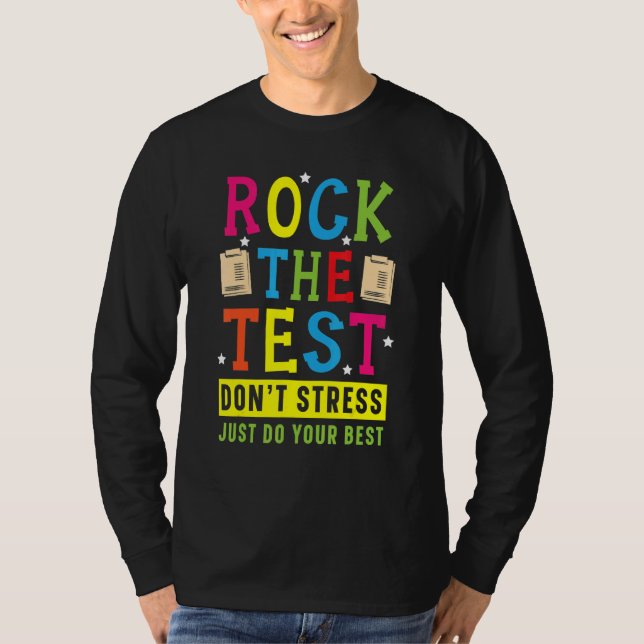 Camiseta Dia De Teste De Professores (Frente)