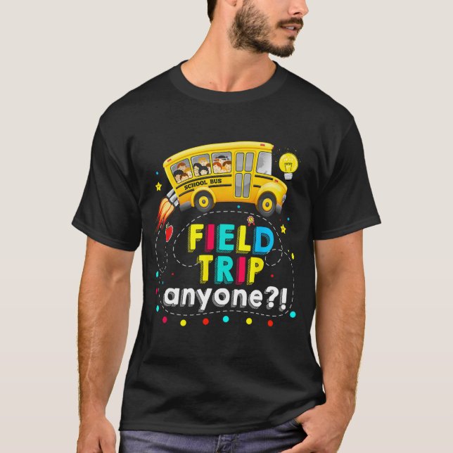 Camiseta Dia de Teste de Professores de Ônibus de Ensino Má (Frente)