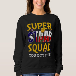Camiseta Dia de Teste de Professores do Super Staar Squad