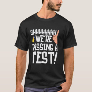 Camiseta Dia de Teste Divertido Arte Para Professor Homens