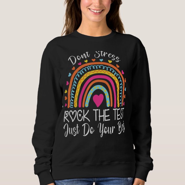 Camiseta Dia de Teste do Professor Balança o Dia de Teste d (Frente)