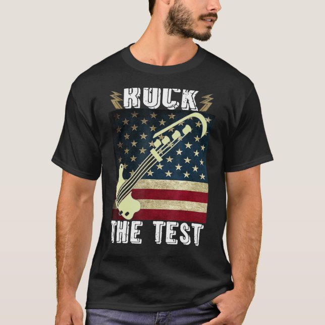 Camiseta Dia de Teste do Professor de Violão (Frente)