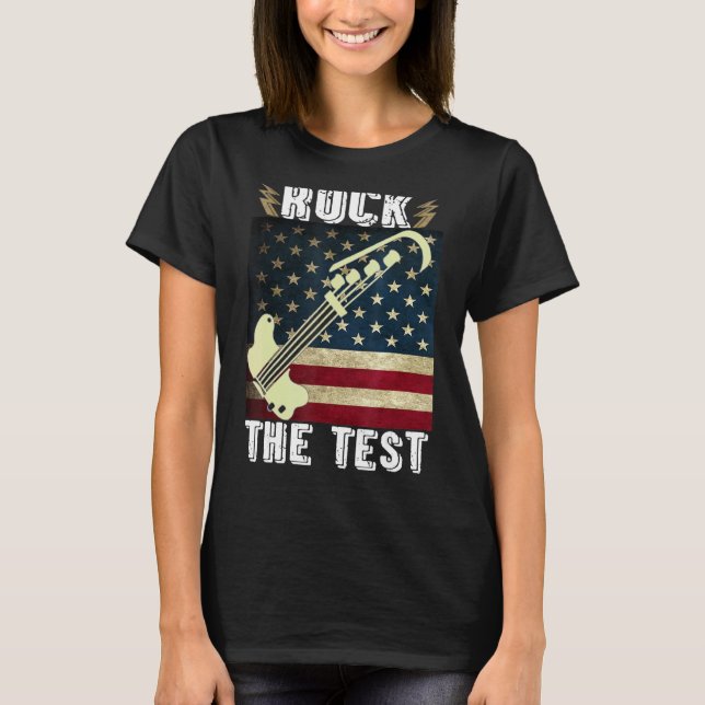 Camiseta Dia de Teste do Professor de Violão (Frente)