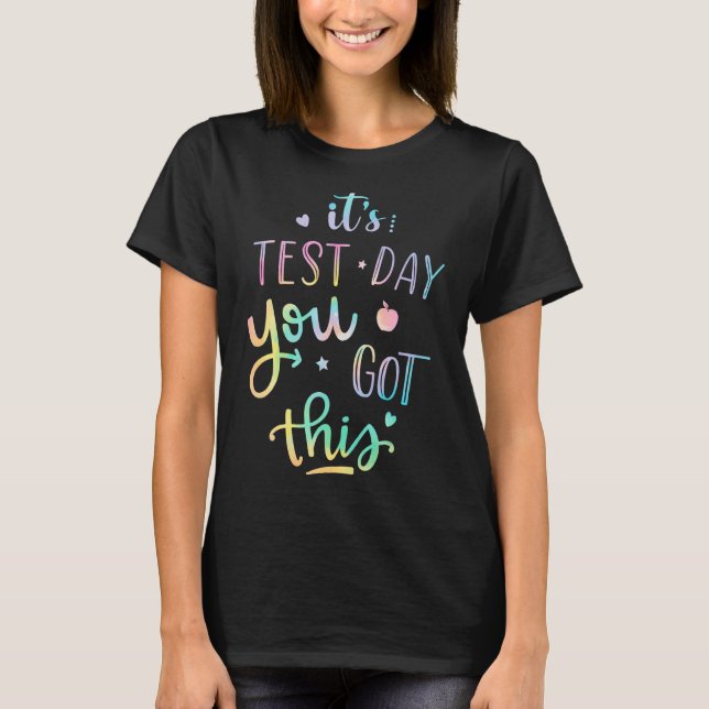Camiseta Dia de Teste É Dia de Teste Você Tem Este Professo (Frente)