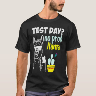 Camiseta Dia de Teste Sem Prob Lama Llama Dia de Teste do P
