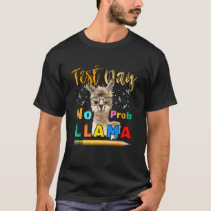 Camiseta Dia de Teste Sem Prob Llama Teste de Professores D