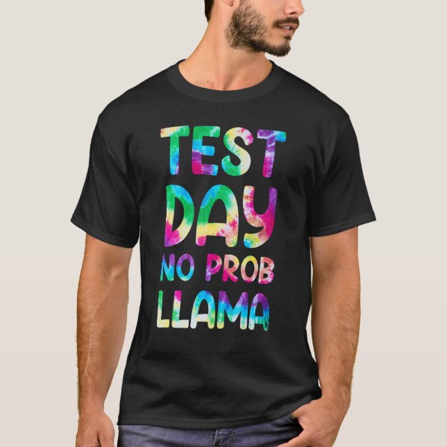 Camiseta Dia de Teste Sem Prob Llama Tye Morre Dia de Teste (Frente)