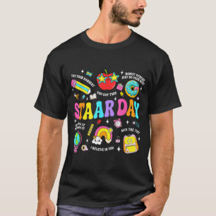 Camiseta Dia de teste Staar professor aluno positivo profes