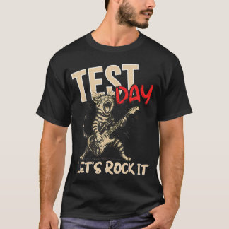 Camiseta Dia de Teste Vamos Balançar o Dia de Teste Gato de