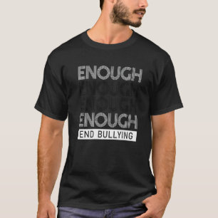 Camiseta Dia de Unidade Contra o Bullying Infantil Basta