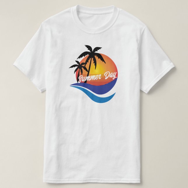 Camiseta dia de verão (Frente do Design)
