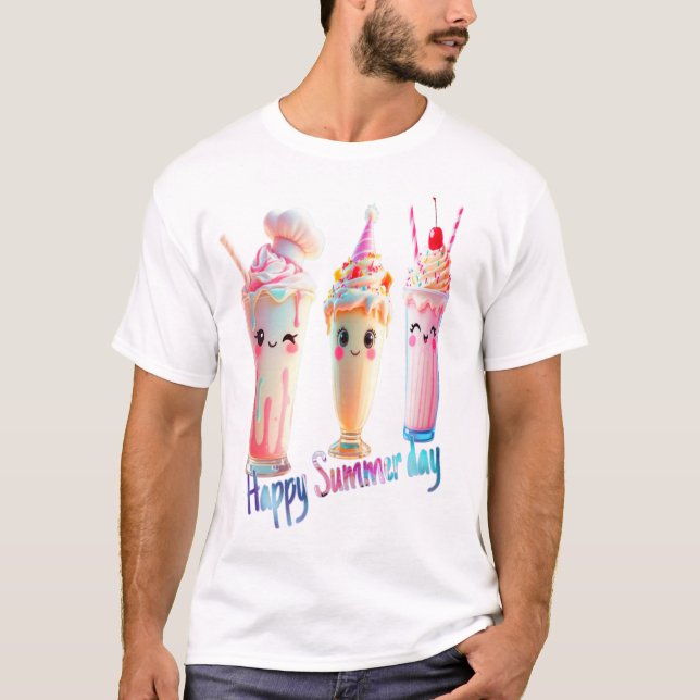 Camiseta Dia de Verão Feliz (Frente)