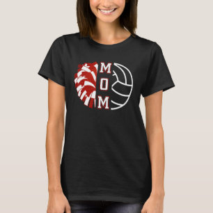 Camiseta Dia de Voleibol Mamãe Bonita Dia de Voleibol Mãozi