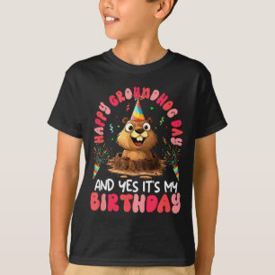 Camiseta Dia Divertido do Groundhog e Roedor de Aniversário