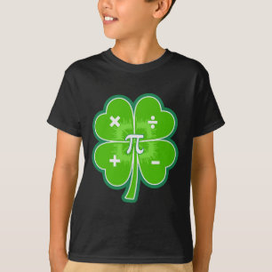 Camiseta Dia Divertido do Pi Matemática Dia de São Patrício