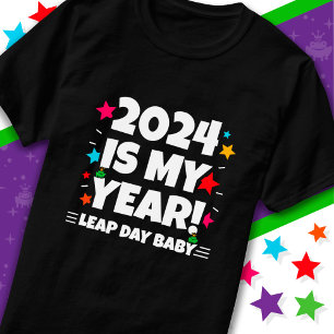 Camiseta Dia do Ano Leap 2024 é meu Ano 29 de fevereiro