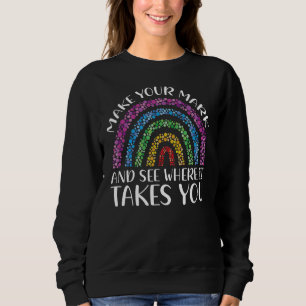 Camiseta Dia do Arco-Íris Faça Sua Marca Ver Onde Leva