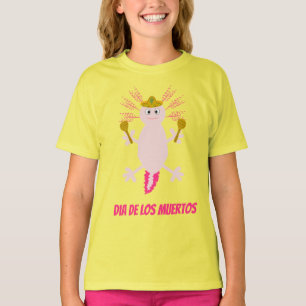 Camiseta Dia do Axolotl Mexicano Morto