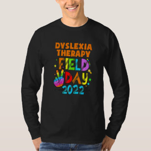 Camiseta Dia do Campo da Esquadra da Terapia Dislexia Prime