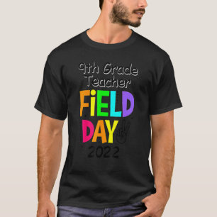 Camiseta Dia do Campo de Esquadrão do Professor do 9º ano P