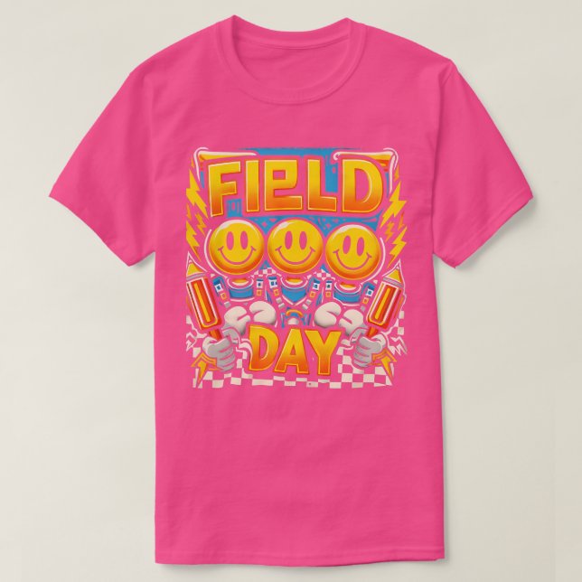 Camiseta Dia do Campo Dia 2024 Dia do Jogo Verificado Fim d (Frente do Design)