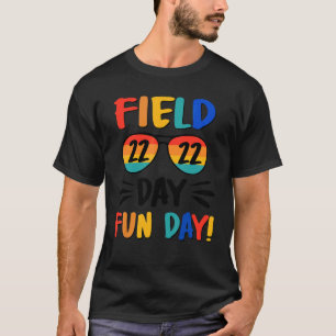 Camiseta Dia do Campo É Dia do Diversão Óculos De Vintagem 