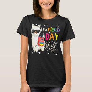 Camiseta Dia do Campo Escolar Llama É Dia do Campo Y'all pa