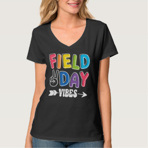 Camiseta Dia do Campo Vibes 2022 Cores Raparigas Arco-Íris