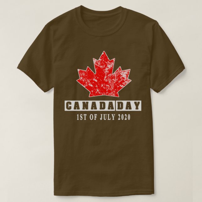 Camiseta Dia do Canadá (Frente do Design)