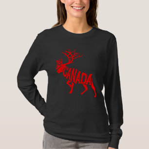 Camiseta Dia do Canadá Alce Orgulho Canadense 1º de Julho