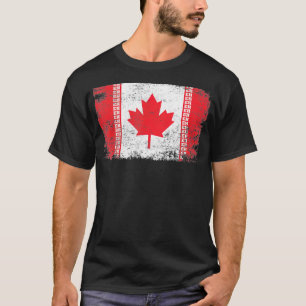 Camiseta Dia do Canadá Engraçado Canadiano Afetou Eh Flag M