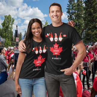 Camiseta Dia do Canadá Meus Gnomos EH Mapeando Unisex