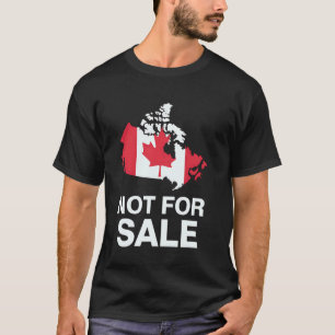 Camiseta Dia do Canadá Não à Venda Orgulho da Bandeira Cana