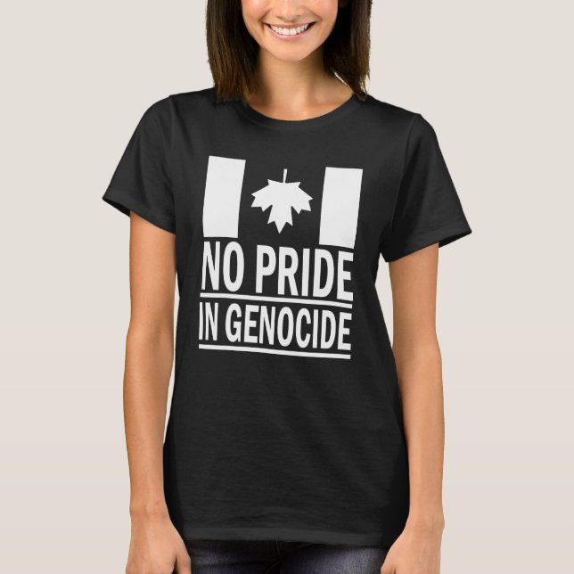 Camiseta Dia do Canadá sem orgulho no genocídio (Frente)
