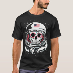 Camiseta Dia do Capacete do Astronauta Americano dos Mortos