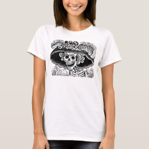 Camiseta dia do catrina do tshirt inoperante do Dia das