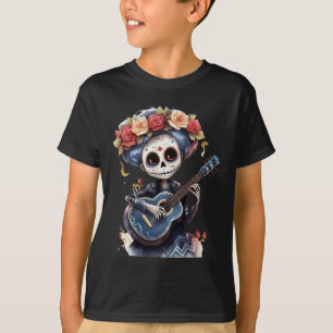 Camiseta Dia Do Crânio De Açúcar De Catrina Inspirado Morto