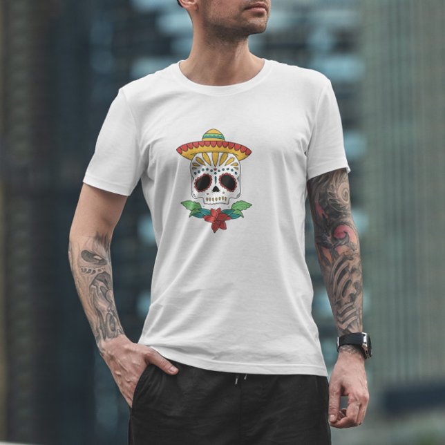 Camiseta Dia Do Crânio Do Açúcar Morto (Criador carregado)