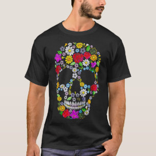 Camiseta Dia do Crânio do Açúcar Morto Cinco de Maio Engraç