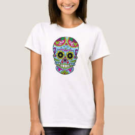 Camiseta Dia do crânio do açúcar morto Dia de los Muertos