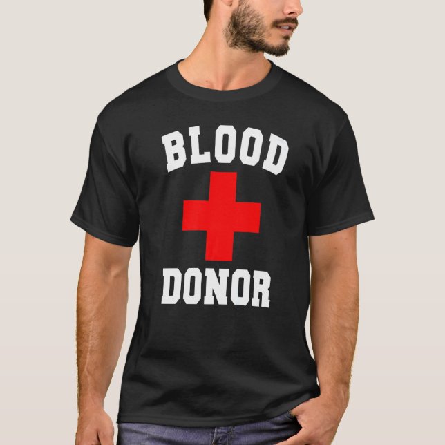 Camiseta Dia do Doador de Sangue Doação de Sangue Mulheres  (Frente)