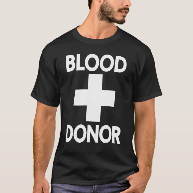 Camiseta Dia do Doador de Sangue Roupas para Doação de Sang (Frente)