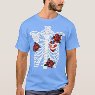 Camiseta Dia Do Esqueleto Da Gaiola Halloween 2