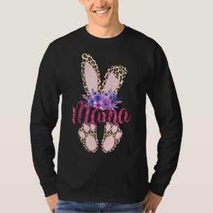 Camiseta Dia do Felz pascoa 2022 Leopard Bunny Rabbit Gi
