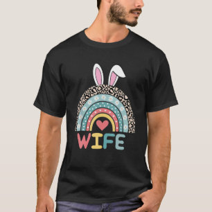Camiseta Dia do Felz pascoa Coelho da Esposa Coelhinha do L
